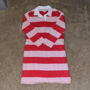 Girls thick striped, collar dress